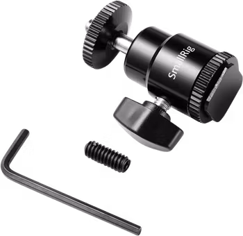 SMALLRIG 761 Camera Cold Shoe - Ballhead-1/4" Scre