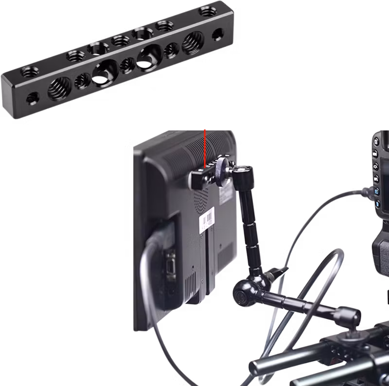 SmallRig 1091 Cheese Bar w/ 1/4" & 3/8" Screw Hole