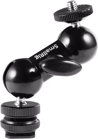 SMALLRIG 1135 MULTI-FUNC DOUBLE BALLHEAD SHOE+1/4"