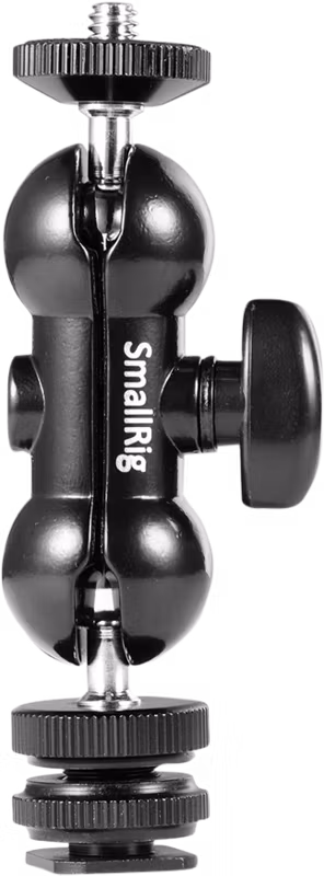 SMALLRIG 1135 MULTI-FUNC DOUBLE BALLHEAD SHOE+1/4"