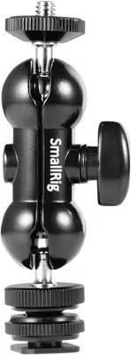 SMALLRIG 1135 MULTI-FUNC DOUBLE BALLHEAD SHOE+1/4"