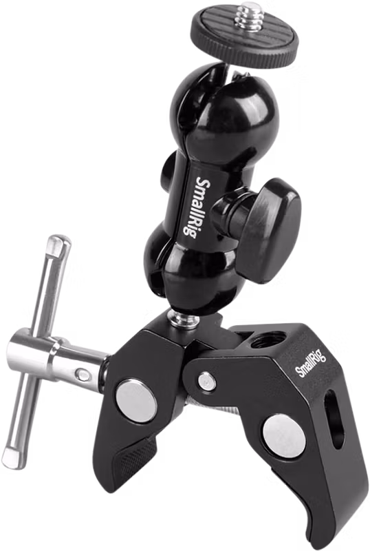 SMALLRIG 1138 Double Ballhead w/Clamp & 1/4" Screw