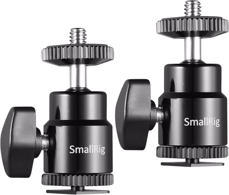 SMALLRIG 2059 Camera Cold Shoe -Ballhead-1/4"Sc 2P