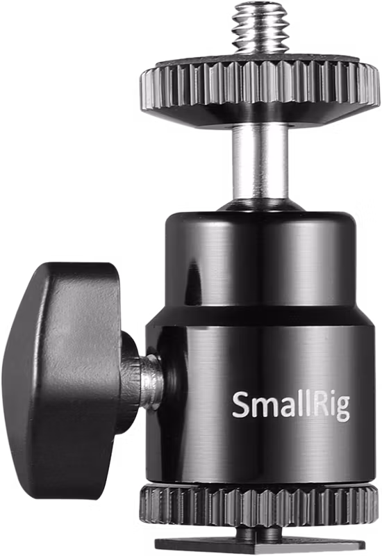 SMALLRIG 2059 Camera Cold Shoe -Ballhead-1/4"Sc 2P