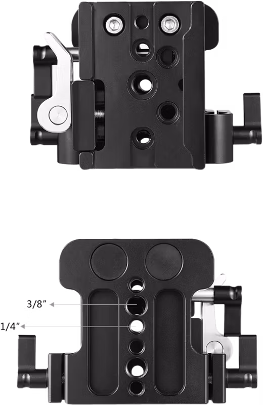SmallRig 2092 Univ. 15mm Rail Support Baseplate