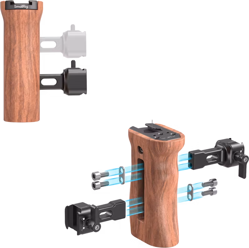 SMALLRIG 2187 Side Handle Wooden Nato