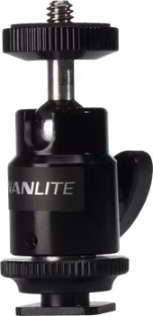 NANLITE MINI BALL HEAD WITH 1/4'' AND HOTSHOE