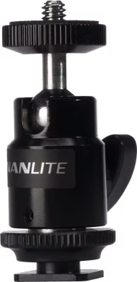 NANLITE MINI BALL HEAD WITH 1/4'' AND HOTSHOE
