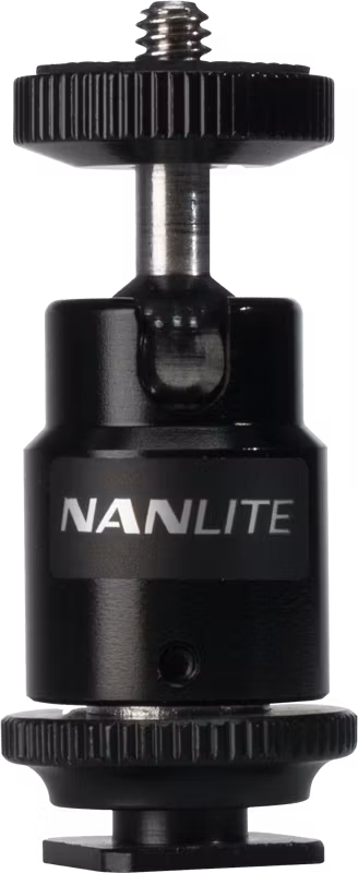 NANLITE MINI BALL HEAD WITH 1/4'' AND HOTSHOE