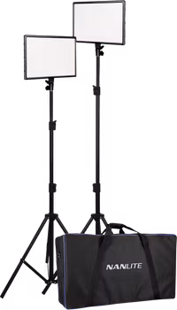 Nanlite LumiPad 25 LED 2 Light kit with stand and bag