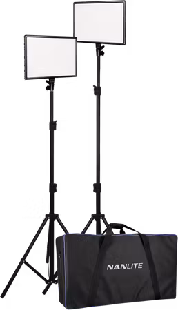 Nanlite LumiPad 25 LED 2 Light kit with stand and bag