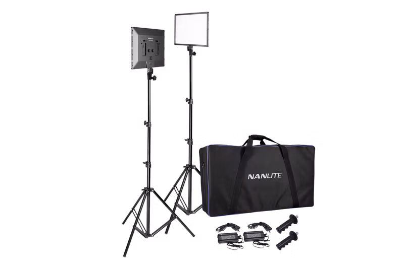 Nanlite LumiPad 25 LED 2 Light kit with stand and bag