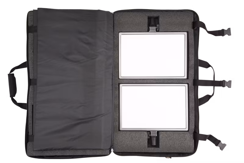 Nanlite LumiPad 25 LED 2 Light kit with stand and bag