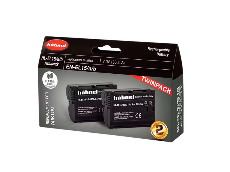 Hähnel Battery Nikon HL-EL15/15A/15B / EN-EL15A/B Twin Pack