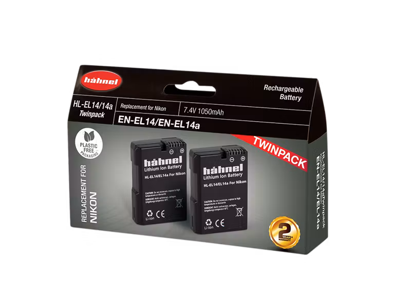 Hähnel Battery Nikon HL-EL14/14A / EN-EL14/14A Twin Pack
