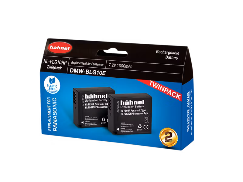 Hähnel Battery Panasonic HL-PLG10HP / DMW-BLG10E Twin Pack