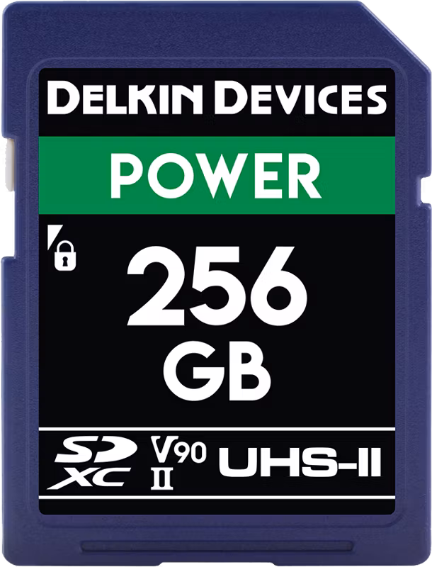 Delkin SDXC Power 2000X UHS-II U3 (V90) R300/W250 256GB