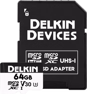 Delkin microSDXC Trail Cam Hyperspeed R100/W75 (V30) 64GB
