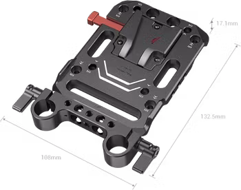 SmallRig 3016 Battery Plate V-Mount w Rod Clamp