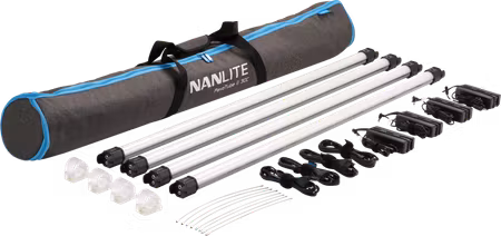 NanLite Pavotube II 30C LED RGBWW Tube Light 4 Light Kit