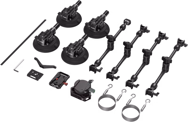SmallRig 3565 All-in-One 4-Arm Suction Cup Camera Mount Kit for Vehicle Shooting SC-15K