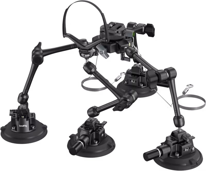 SmallRig 3565 All-in-One 4-Arm Suction Cup Camera Mount Kit for Vehicle Shooting SC-15K
