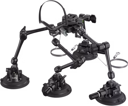 SmallRig 3565 All-in-One 4-Arm Suction Cup Camera Mount Kit for Vehicle Shooting SC-15K