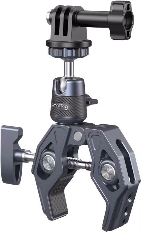 SmallRig 4102 Super Clamp with 360 Ballhead Mount for Action Cameras