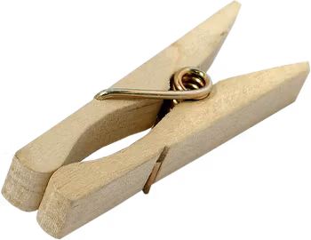 Kupo KCP-347 Wood C47 Spring-Type Clothspins (50 Pcs Per Bag)