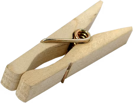 Kupo KCP-347 Wood C47 Spring-Type Clothspins (50 Pcs Per Bag)