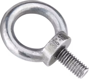 Kupo KS-155L Ring Bolt 3/8"-16 X 20mm Stainless Steel, Long Thread