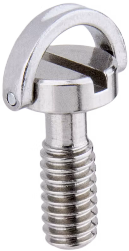 Kupo KS-184 Stainless Steel Flat Head Shaft D Ring 1/4" Screws(21mm)