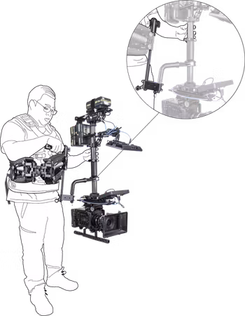 Kupo KS-262 Steadicam High/Low Mode Bracket Set