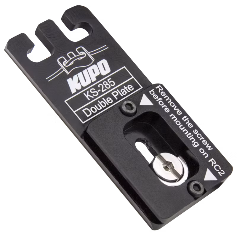Kupo KS-285 Double Plate( Quick Release Plate For Arca-Swiss & Rc2 )