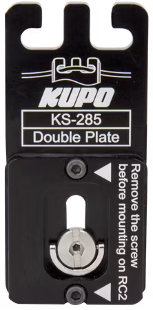 Kupo KS-285 Double Plate( Quick Release Plate For Arca-Swiss & Rc2 )