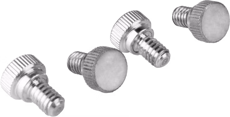 Kupo KS-363 1/4"-20*10mm Steel Thumb Screw, Knurled Head (Set of 4)