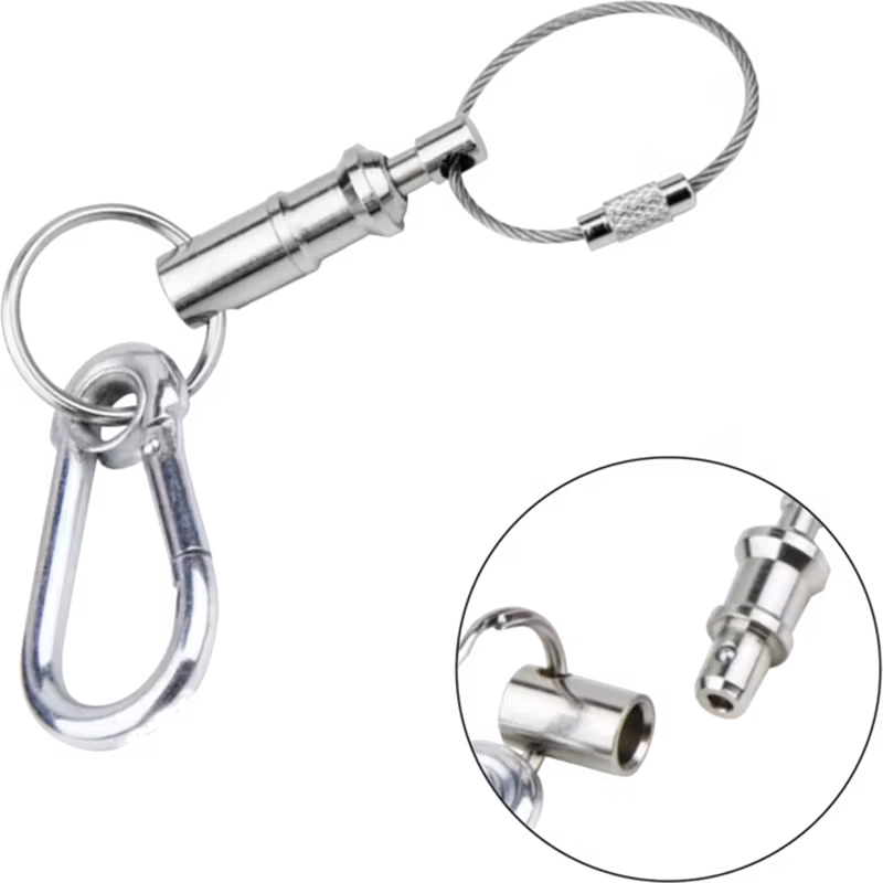 Kupo KS-702 *Quick Release Safetypin With Key Chain & Spring Hook