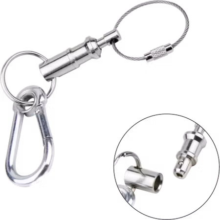 Kupo KS-702 *Quick Release Safetypin With Key Chain & Spring Hook