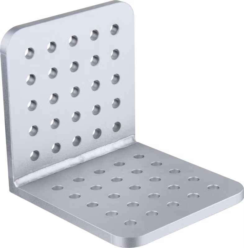 Kupo KS-0606L L-Cheese-Plate 6"(15.2cm)X 6"(15.2cm) With 3/8" Hole