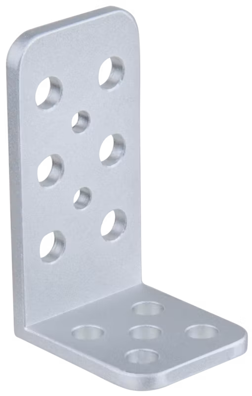 Kupo KS-2439L Mini L-Cheese-Plate 2.4"(6cm)X 3.9"(10cm) w/ 3/8" & 1/4" Hole
