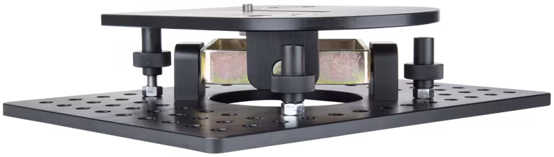 Kupo KSC-160 4 Way Leveling Cam Mount w/ 3/8" Slot-Blk
