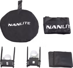 Nanlite Barndoor with eggcrate for Pavotube II 30C