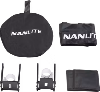 Nanlite Barndoor with eggcrate for Pavotube II 30C