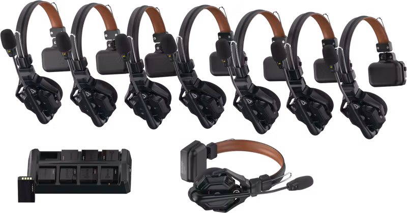 Hollyland Solidcom C1 Pro  Wireless Intercom System with 8 ENC headsets