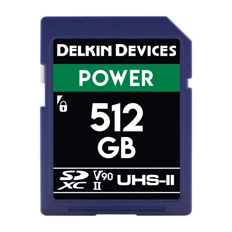 Delkin SDXC Power 2000X UHS-II U3 R300/W250 (V90) 512GB