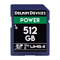 Delkin SDXC Power 2000X UHS-II U3 R300/W250 (V90) 512GB