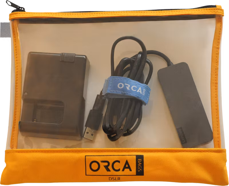 Orca OR-599 Transparent pouches Kit  for DSLR Accessories (3 pcs)