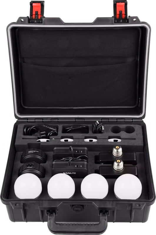 Kit Nanlite Pavotube T8-7X-4 Light kit  & Pavobulb 10C 4 Bulb kit