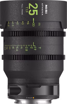 NiSi Cine Lens Athena Prime 25mm T1.9 E-Mount