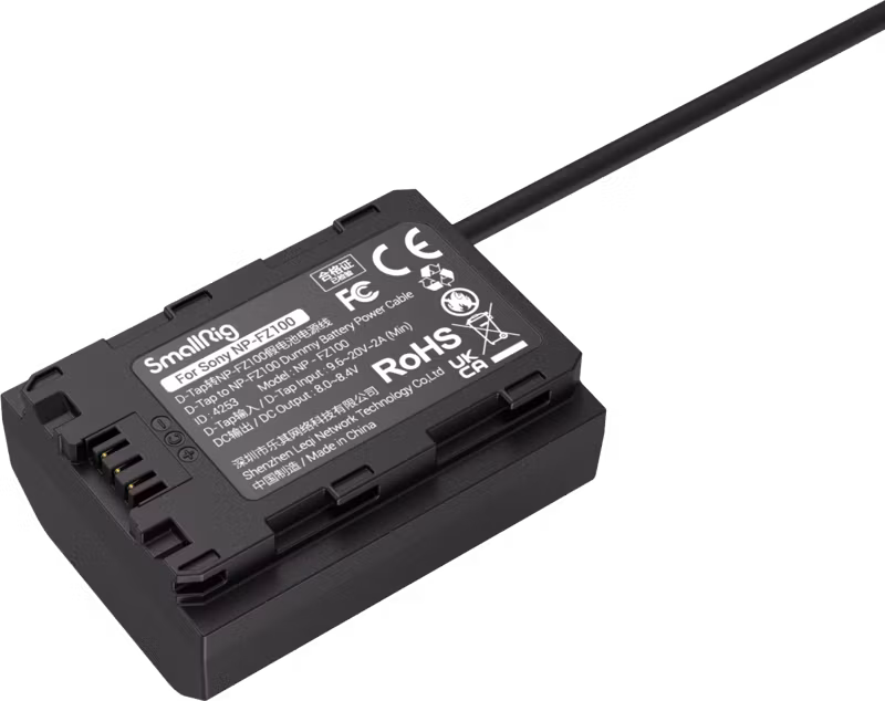 SmallRig 4253 D-Tap to NP-FZ100 Dummy Battery Power Cable